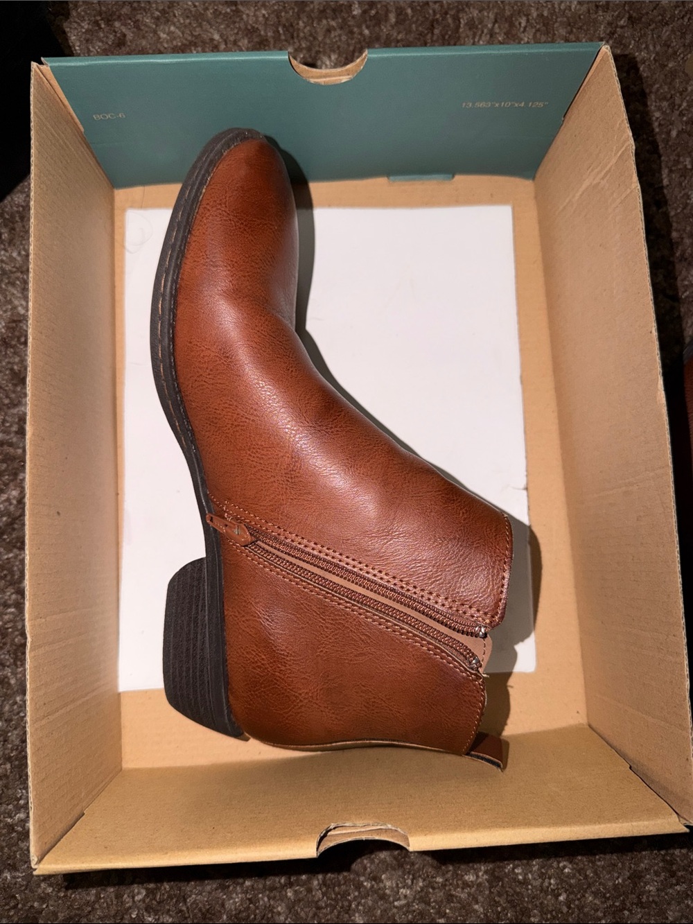 boc Women's Brown Side-Zip Ankle Bootie